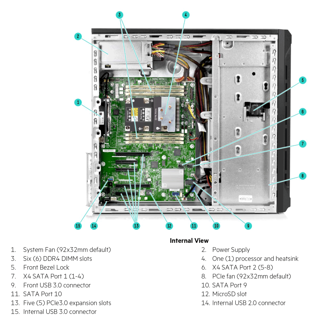 HPE ProLiant ML110 Gen10 Server a00021851enw 3
