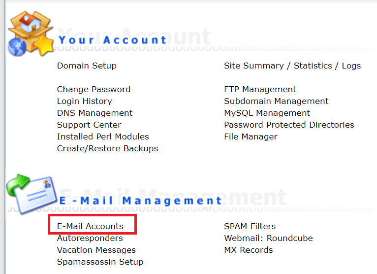 e mail account