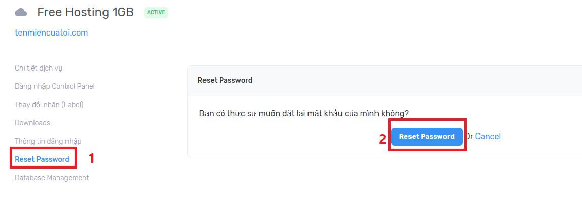 Reset Password