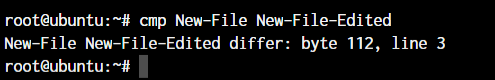 cmp command