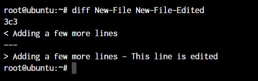 diff command