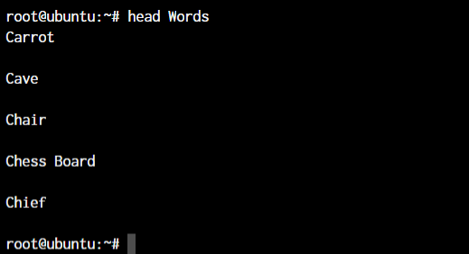 head command
