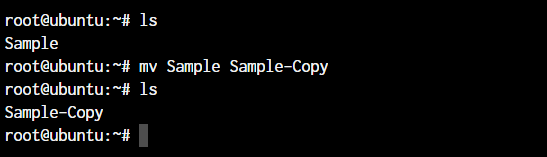 mv command default