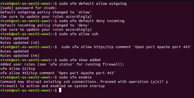 setup UFW ubuntu 2