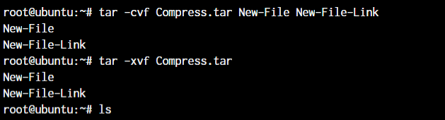 tar basic usage