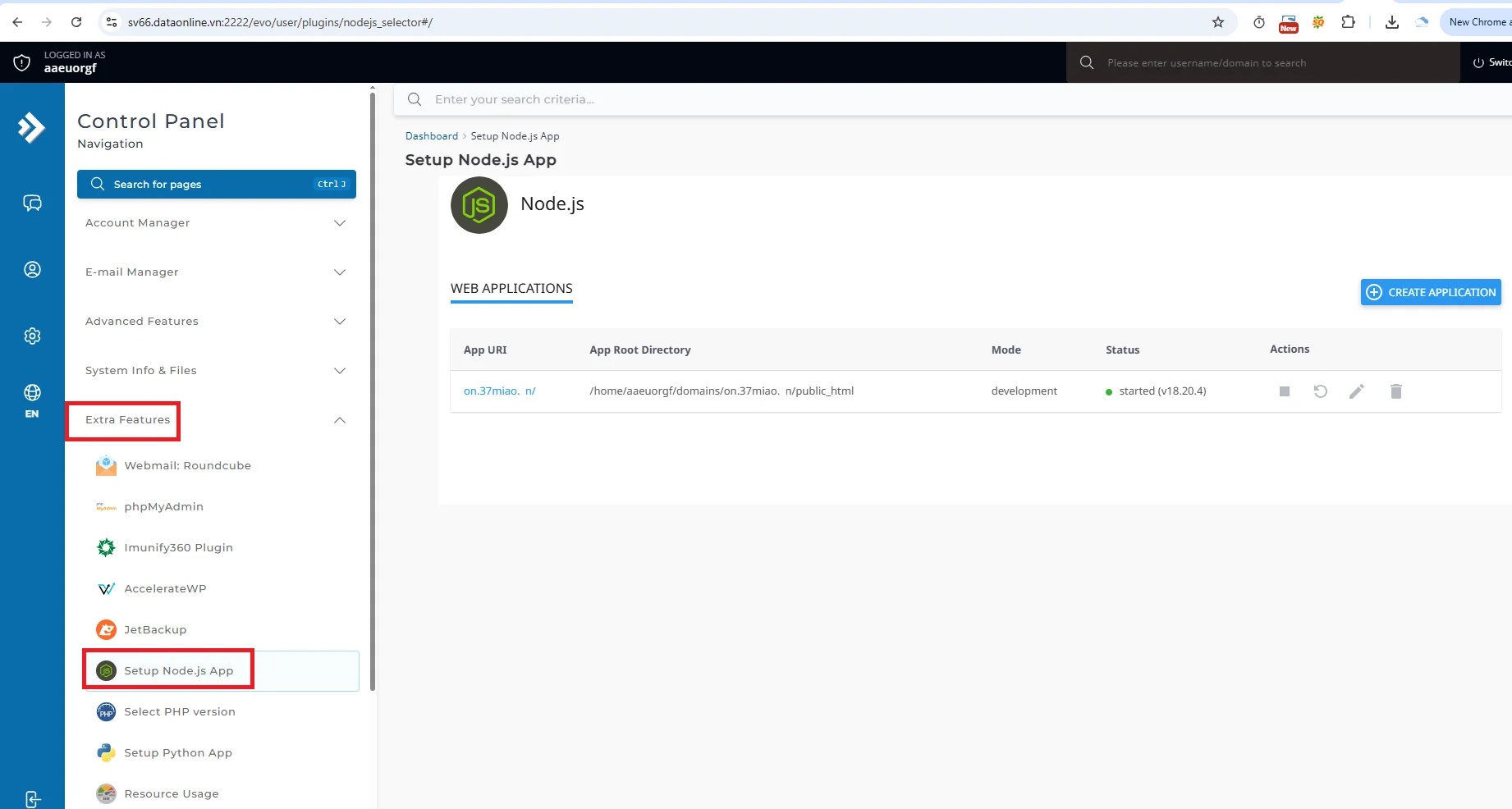Hướng Dẫn Triển Khai Node.js Trên Hosting DirectAdmin | Hosting Miễn phí / Trả phí tại DataOnline 2 Hướng Dẫn Triển Khai Node.js Trên Hosting DirectAdmin
