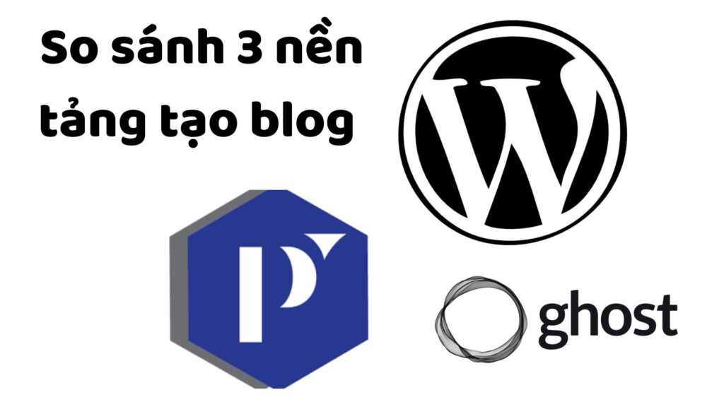 So sánh Pubvana - WordPress - Ghost tạo blog