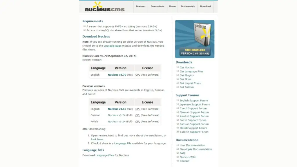 Nucleus - phần mềm quản lý nội dung