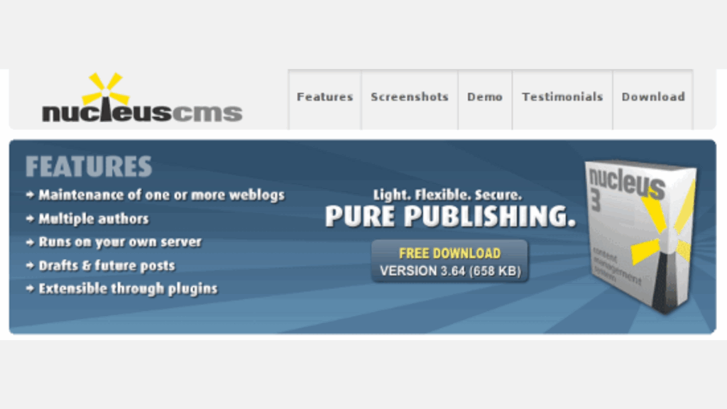Cài đặt bản demo Nucleus CMS miễn phí 2 Cài đặt bản demo Nucleus CMS miễn phí