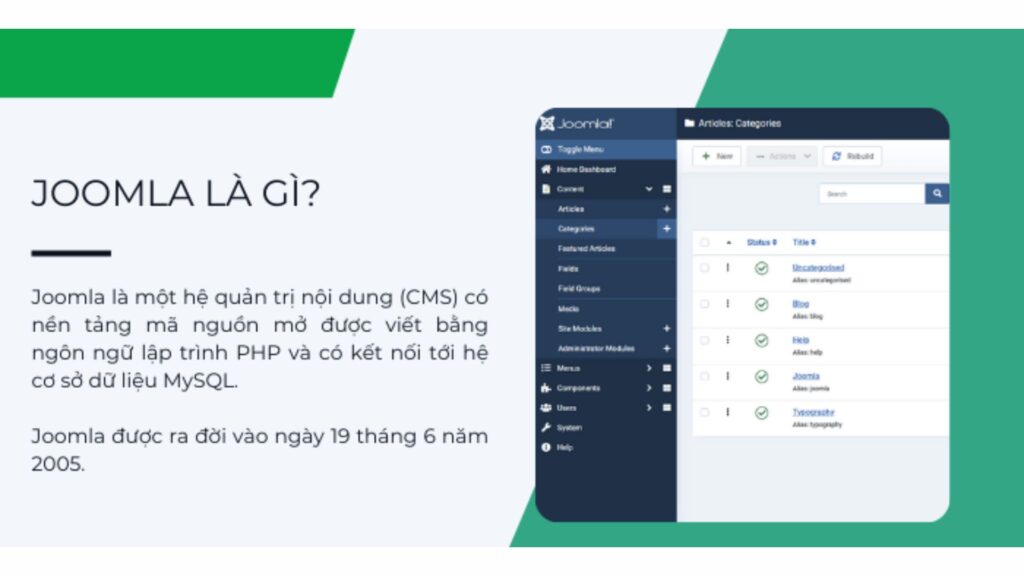 Giới thiệu tổng quan về Joomla 7 Tổng quan về Joomla trên thị trường