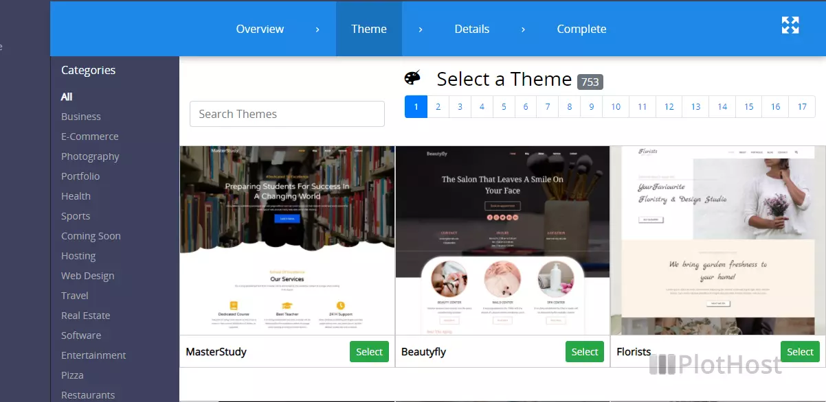 Site Pad khởi tạo website 