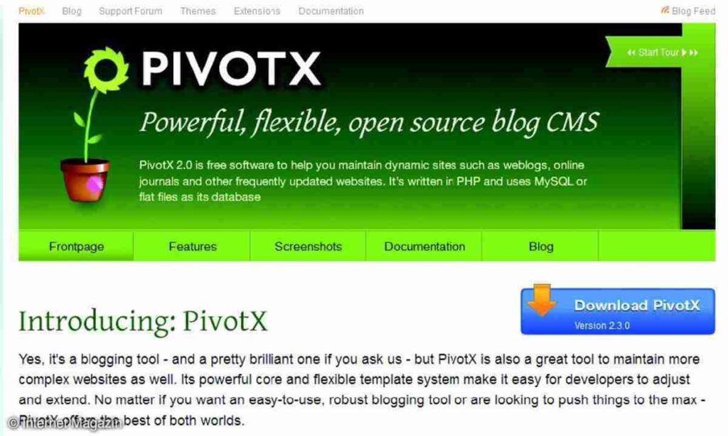 ket hop cms va weblog tren cung mot nen tang pivotx