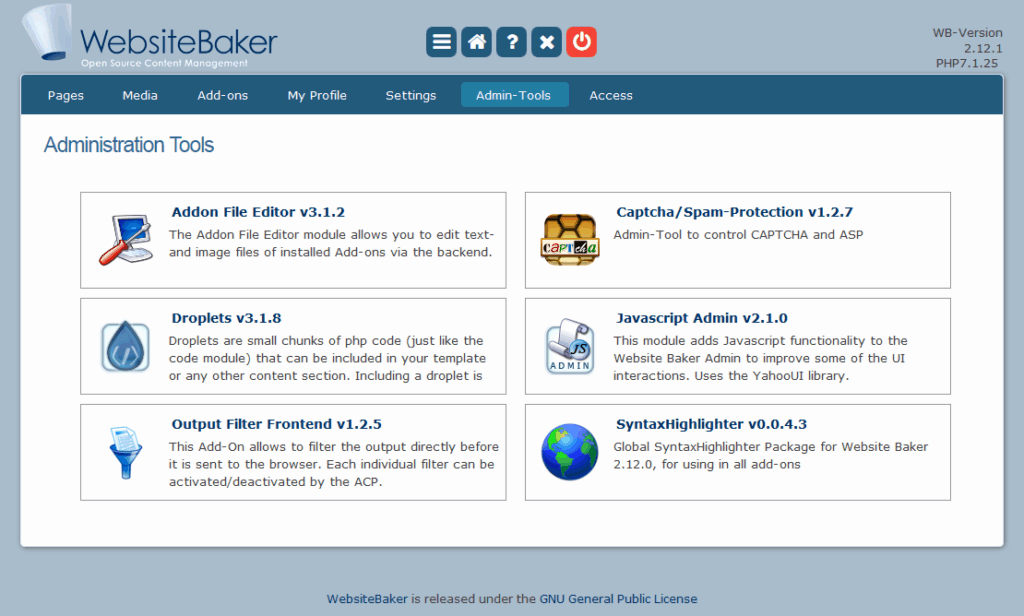 websitebaker giup xay dung website ma nguon mo nhanh chong
