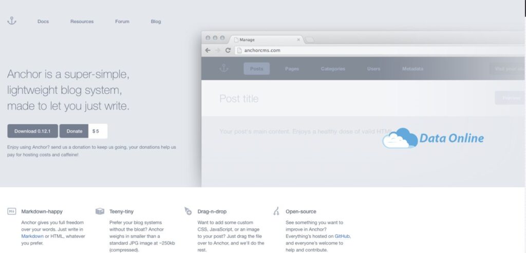 Anchor CMS là nền tảng blog tối giản đẹp mắt và tập trung vào việc viết lách 25 anchor cms la nen tang blog toi gian dep mat va tap trung vao viec viet lach2
