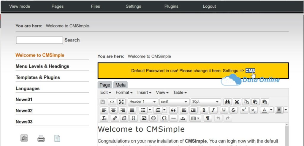 cmsimple cms phang flat file chi can mot file de chay va cuc ky don gian2