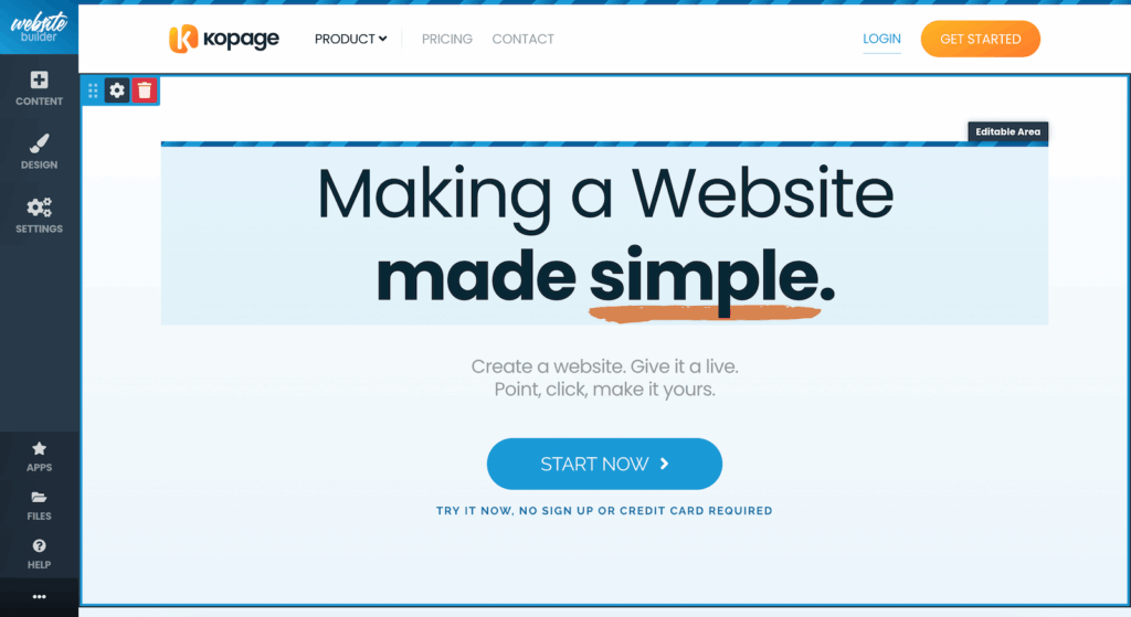 kopage nen tang tao va quan ly website than thien voi nguoi moi 2
