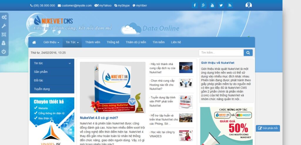 nukeviet cms he thong quan ly noi dung mo pho bien tai viet nam