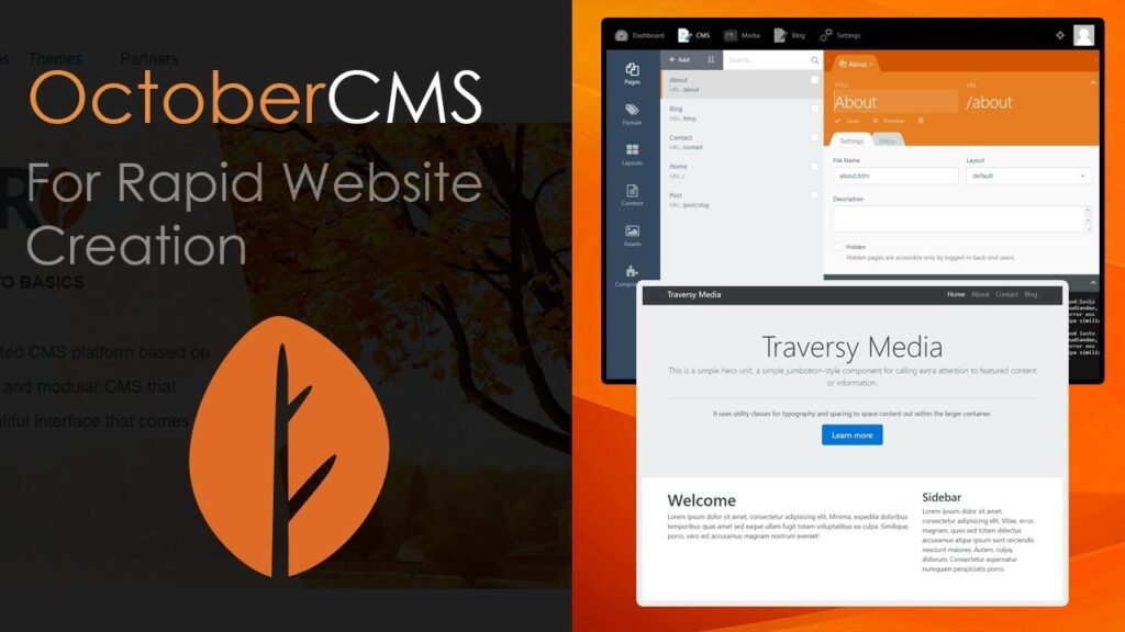 OctoberCMS là nền tảng CMS hiện đại dựa trên framework Laravel 28 octobercms la nen tang cms hien dai dua tren framework laravel