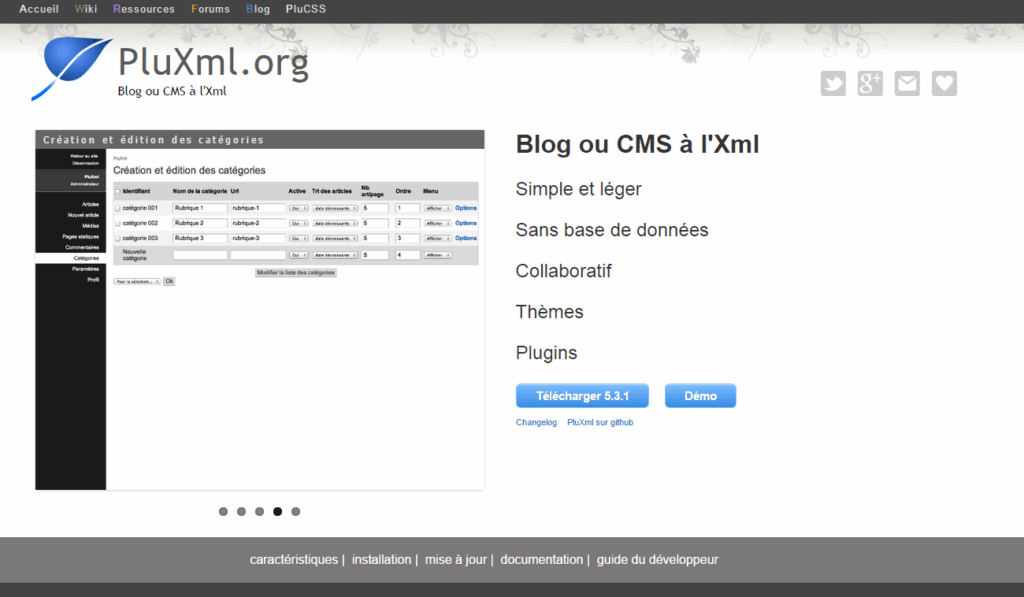 pluxml blog phang don gian khong can co so du lieu mysql 2