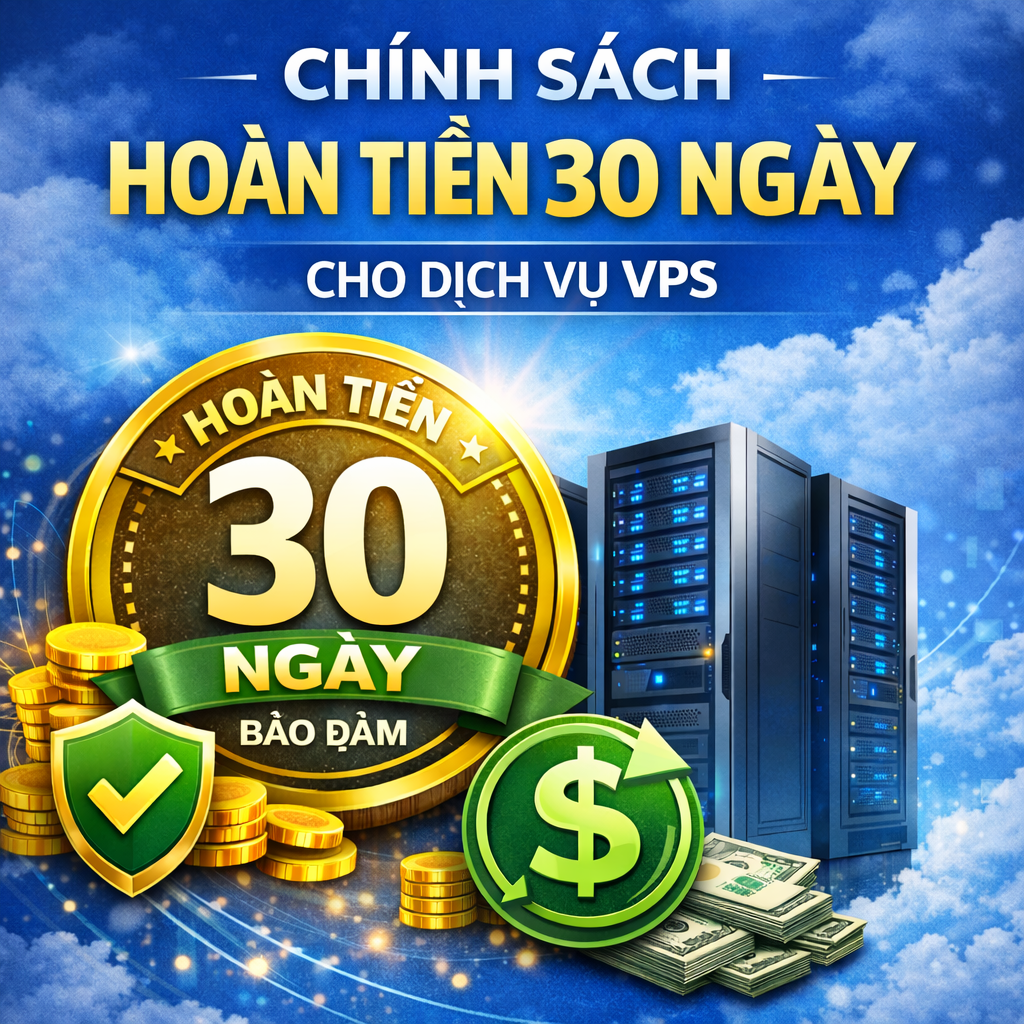 Chính sách hoàn tiền 30 ngày cho dịch vụ VPS, Hosting tại DataOnline (Refund policy)